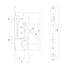 Zámek zadlabací Yale 5131 pravolevý