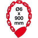 Zámek řetězový Richter RR.732 (6x900) černý