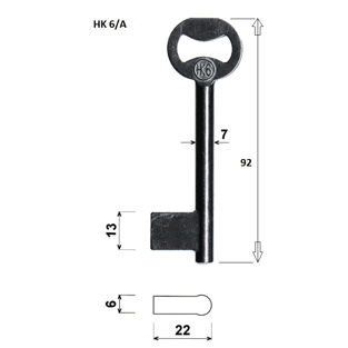 Klíč dozický HK 6A MYŠÁK
