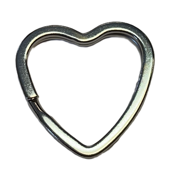 Přívěsek - Kroužek plochý - Srdíčko