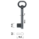 Klíč dozický předřezaný S 132