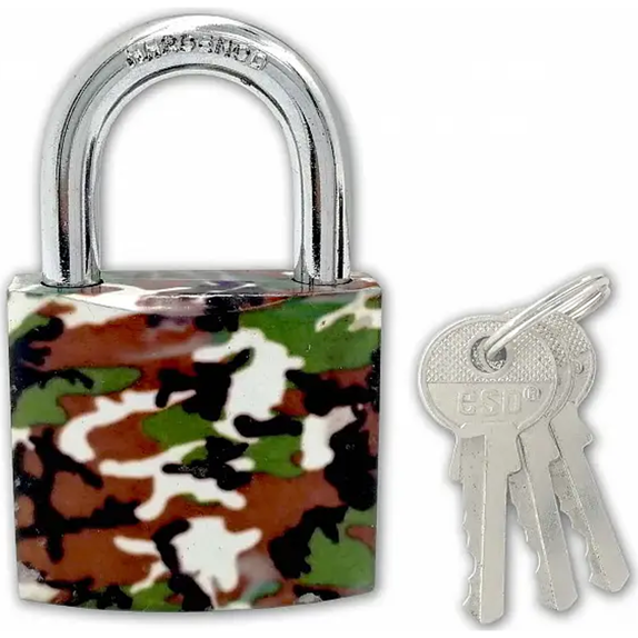 Zámek visací ESO s potiskem ARMY 38 mm