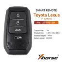 Xhorse dálk. ovl. smart UNI 3+1tl. XM38 XSTO01EN Toyota