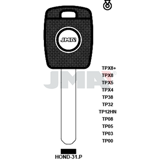 Klíč JMA TP00 HOND-31P