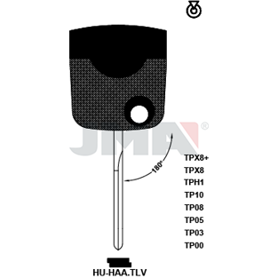 Klíč JMA TP00 HU-HAATLV