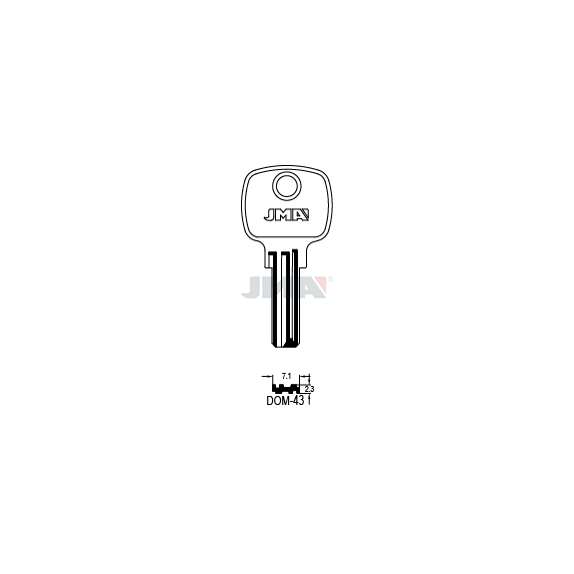 Klíč JMA DOM-43 *