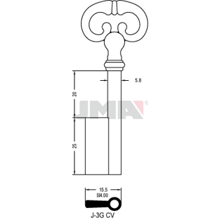 Klíč JMA J-3G(CV)