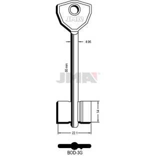 Klíč JMA BOD-3G