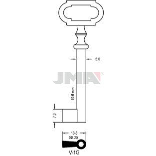 Klíč JMA V-1G