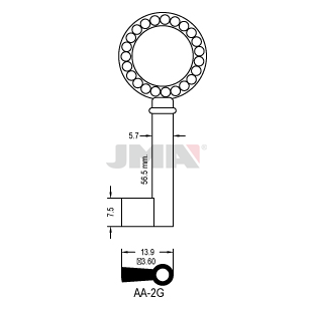 Klíč JMA AA-2G