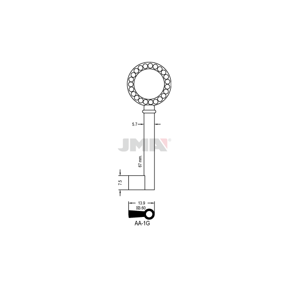Klíč JMA AA-1G