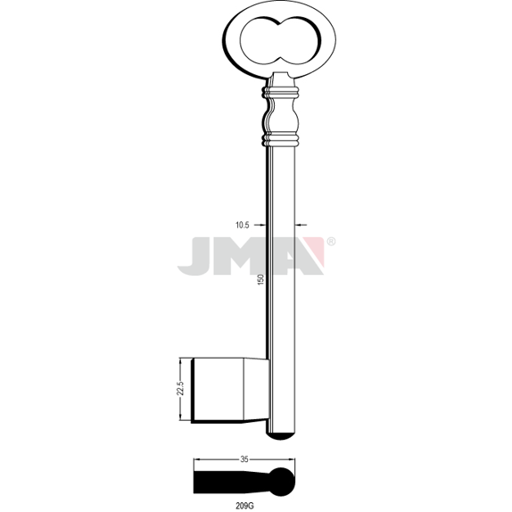 Klíč JMA 209G