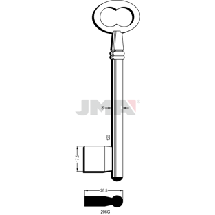 Klíč JMA 206G