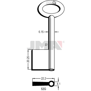 Klíč JMA 52G NIK/G