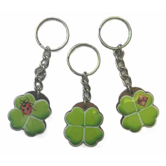 Přívěsek - Čtyřlístek s beruškou