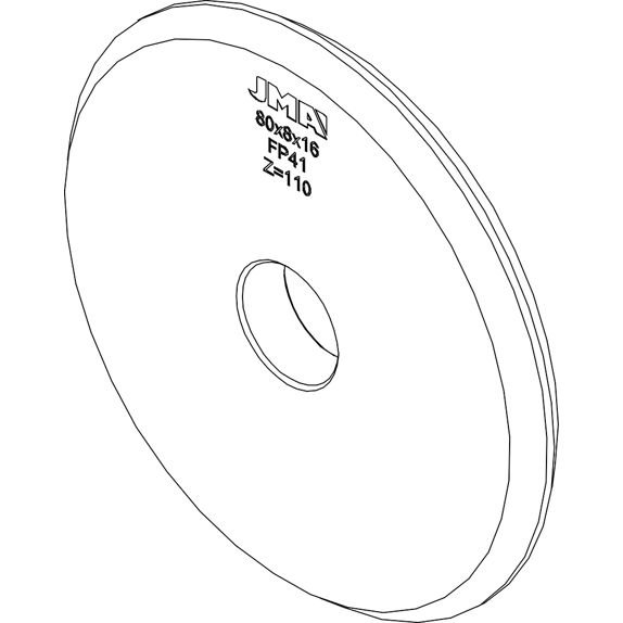 Fréza FP41 (80x8x16) - Berna Fab, Titan Fab