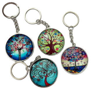 Přívěsek - Strom oboustranný sklo *