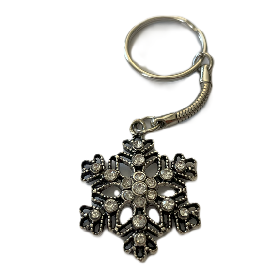 Přívěsek - Vločka kamínky