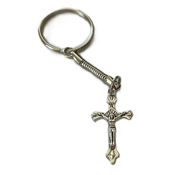 Přívěsek - Křížek kovový 17x31 mm *