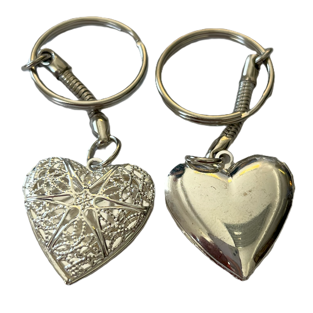Přívěsek - Srdce kovové otvírací 26x26 *